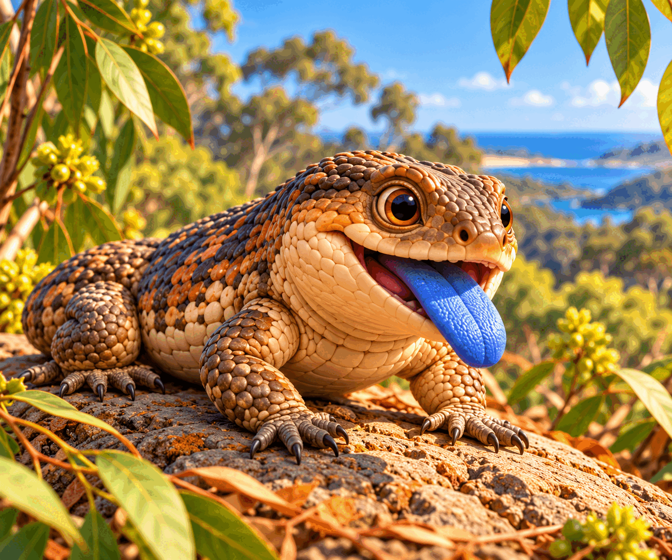 Illustration of Bob the Bobtail Lizard