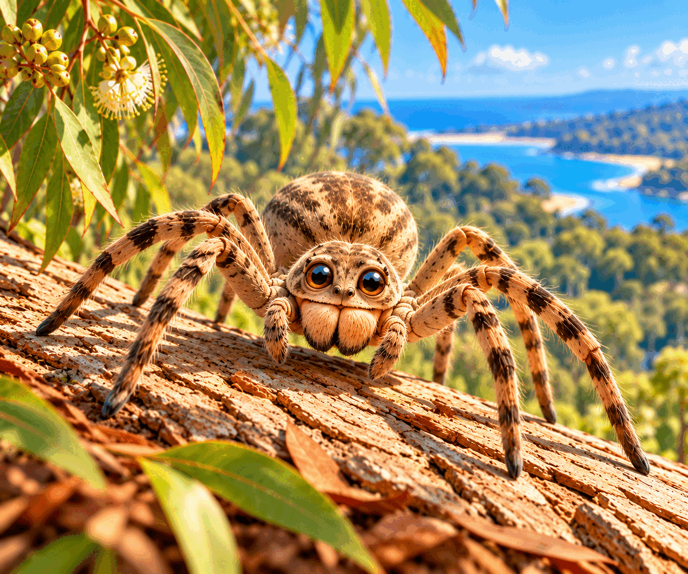 Illustration of Harry the Huntsman Spider