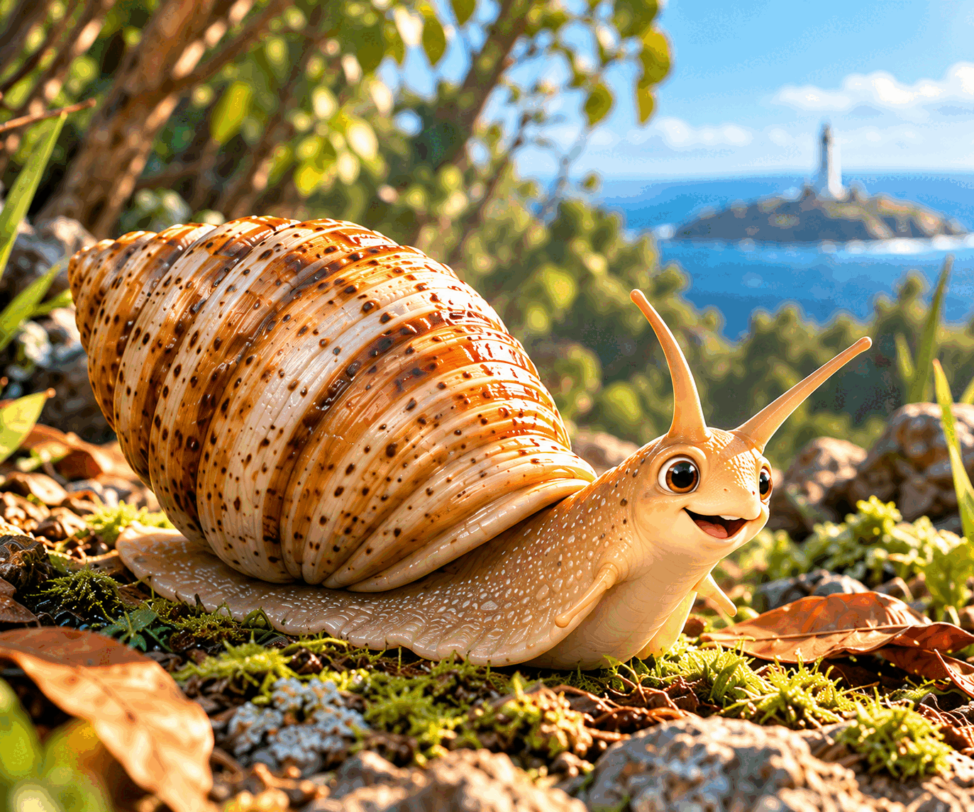 Illustration of Lulu the Leeuwin Snail