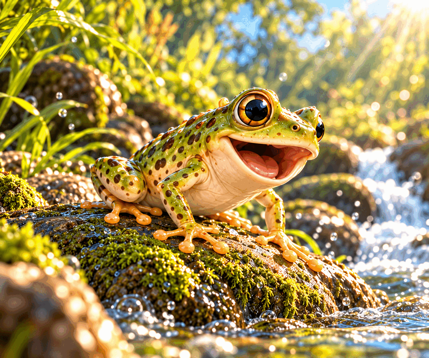 Illustration of Pip the Frog